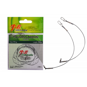Поводок Ushiwaka Fluorocarbon UF1511, 11кг/15см, 2шт Поводок Ushiwaka Fluorocarbon UF1511, 11кг/15см, 2шт